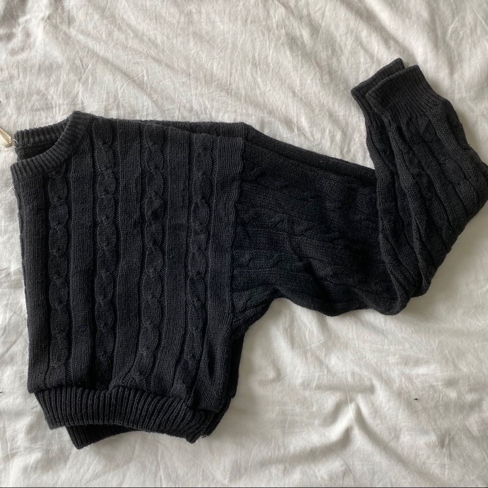 Urban Outfitters Cable-Knit Cropped Sweater